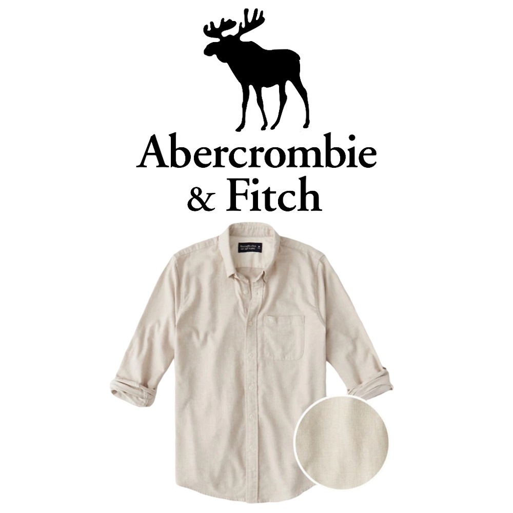 Abercrombie & Fitch Men's Textured Flannel Shirt